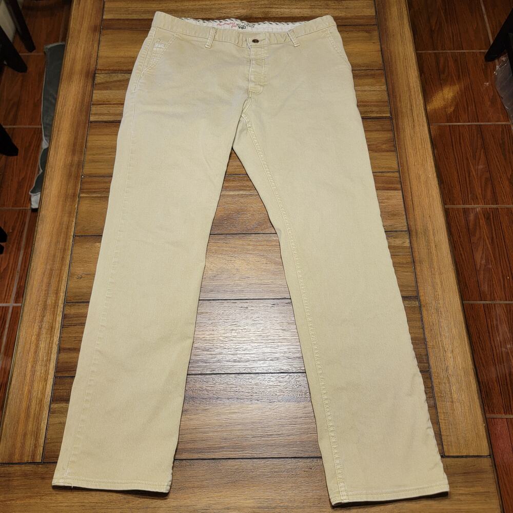 VANS "Custom Made For You" Straight Khaki Denim w/ Button Fly - Size 36